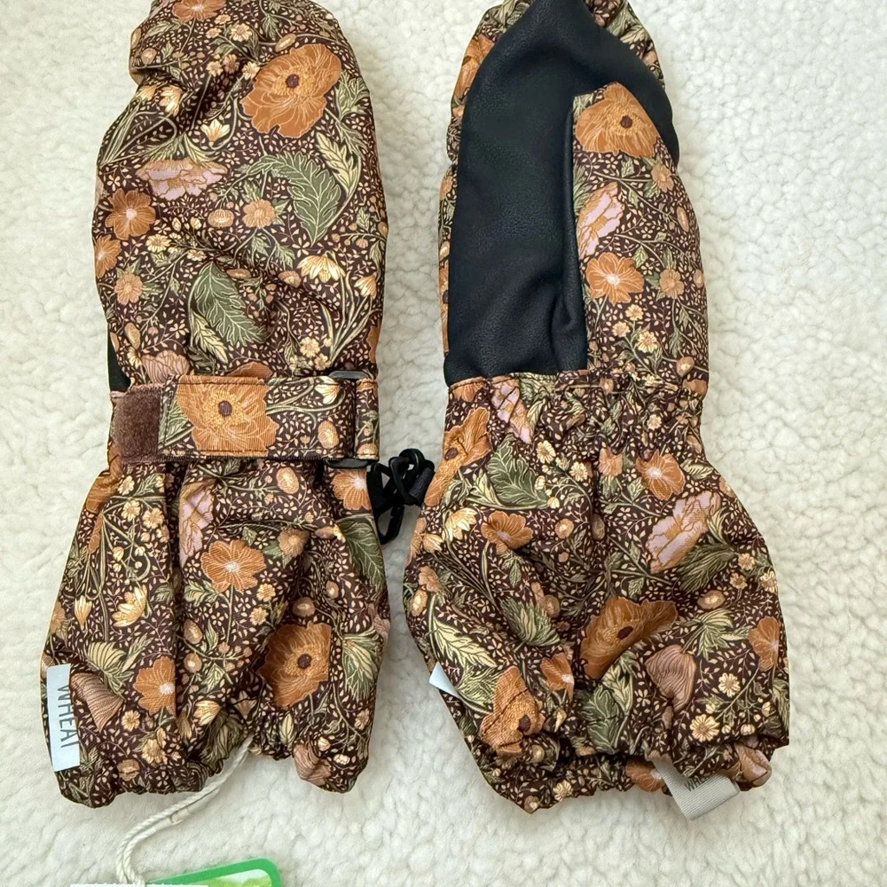 Kid’s wheat MITTENS TECH snow gloves 3-5Y